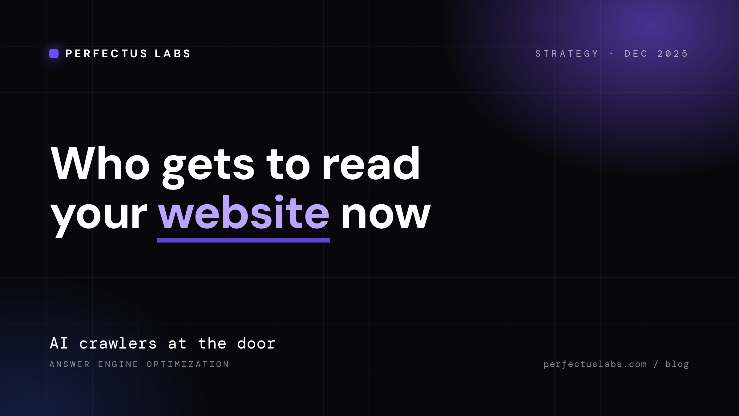Who gets to read your website now, cover image